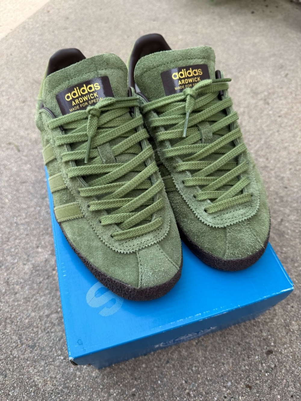 adidas SPZL Ardwick Green Suede Sneakers - 10th Anniversary Spezial